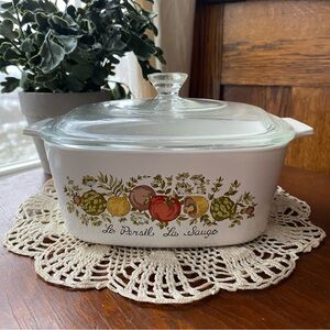 Vintage CorningWare Spice of Life Casserole Dish EUC